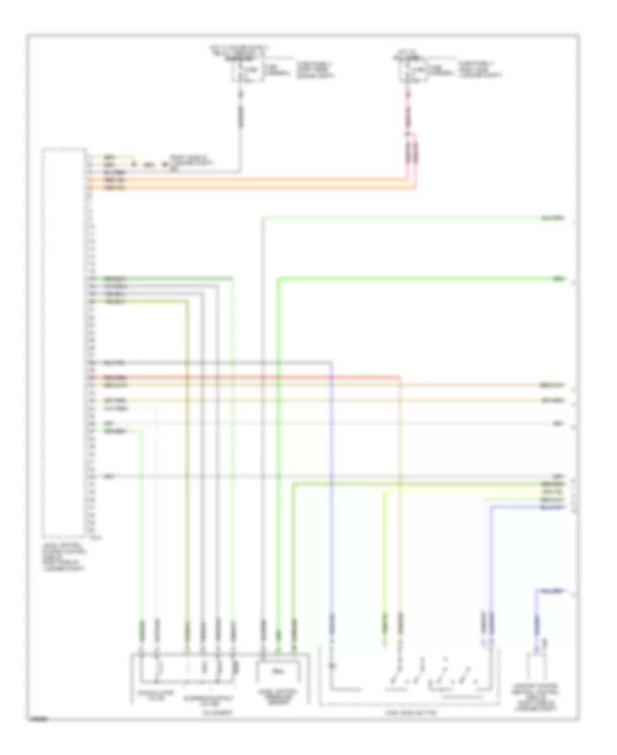 Electronic Suspension Wiring Diagram 1 of 3 for Audi Q7 Prestige 2013