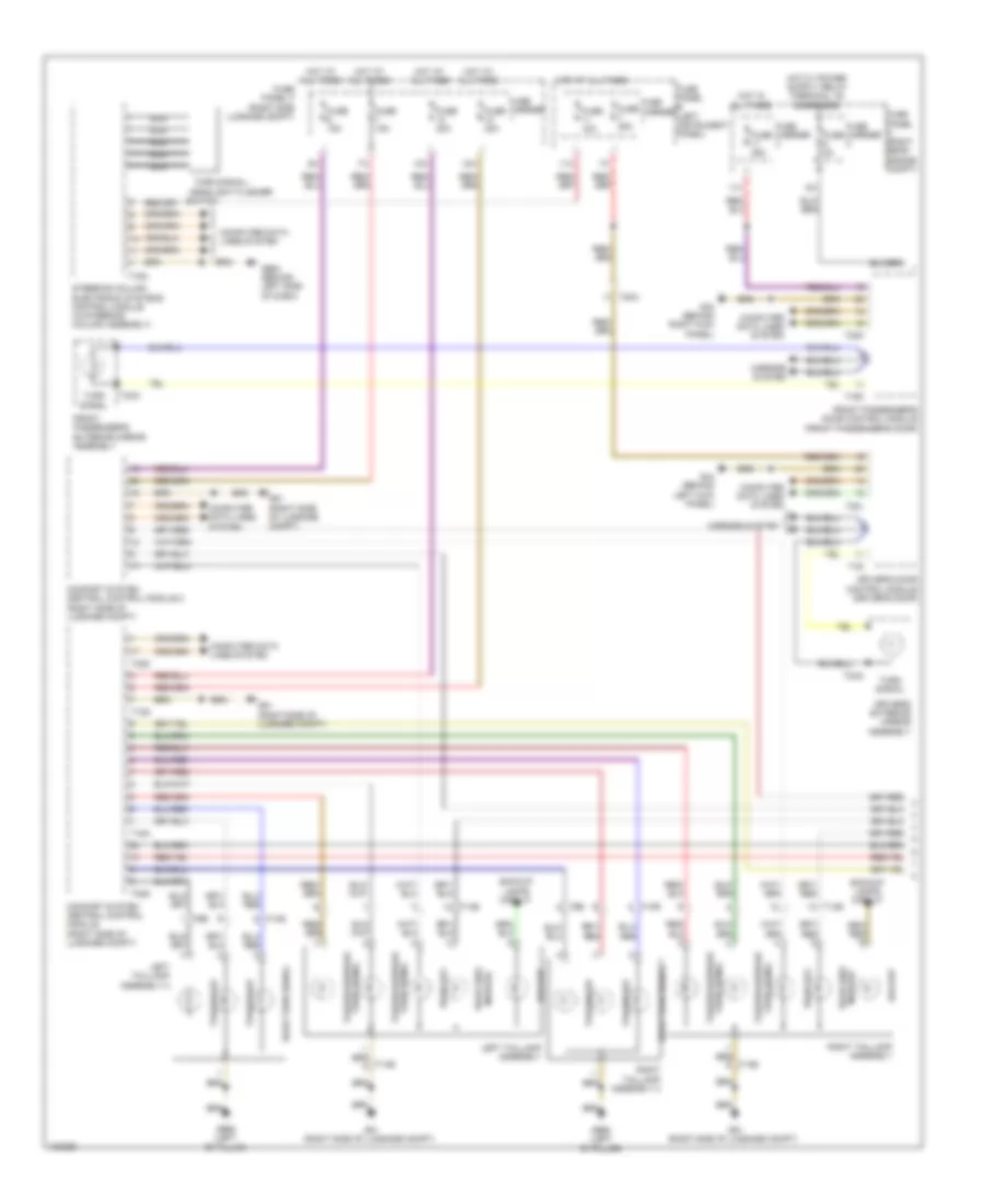 Exterior Lamps Wiring Diagram 1 of 2 for Audi Q7 Prestige 2013