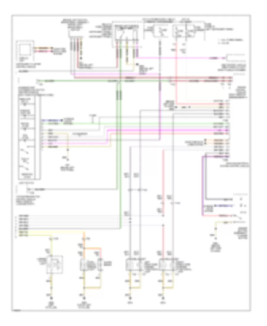 Exterior Lamps Wiring Diagram 2 of 2 for Audi Q7 Prestige 2013