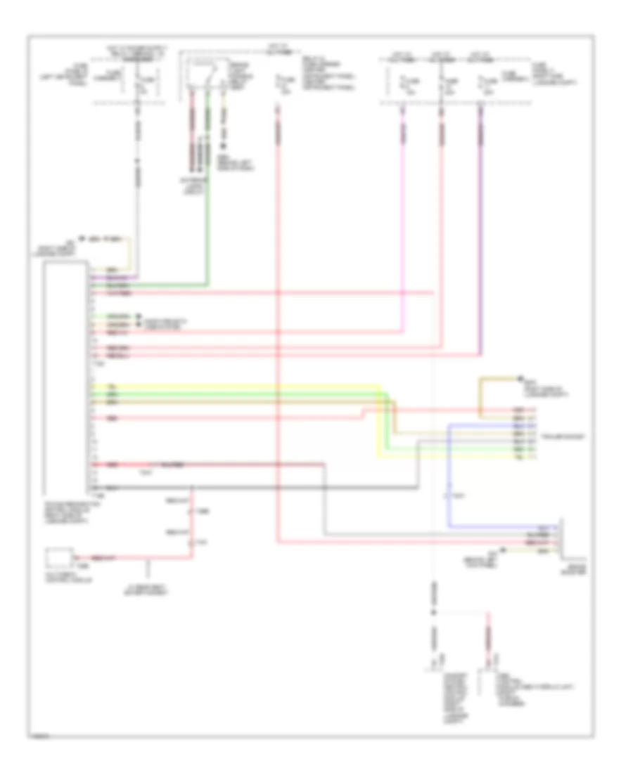 Trailer Tow Wiring Diagram for Audi Q7 Prestige 2013