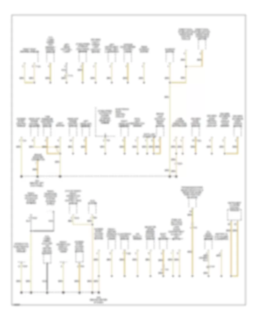 Ground Distribution Wiring Diagram 2 of 7 for Audi Q7 Prestige 2013