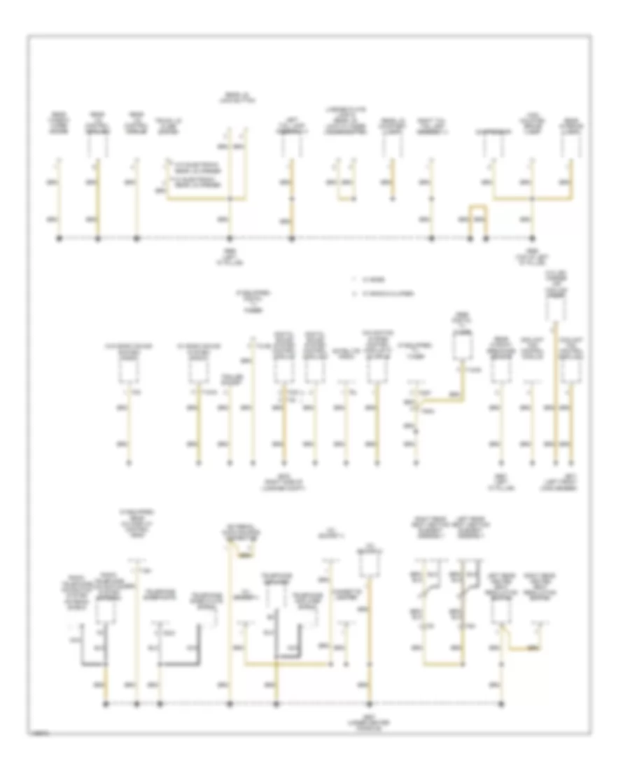 Ground Distribution Wiring Diagram 7 of 7 for Audi Q7 Prestige 2013