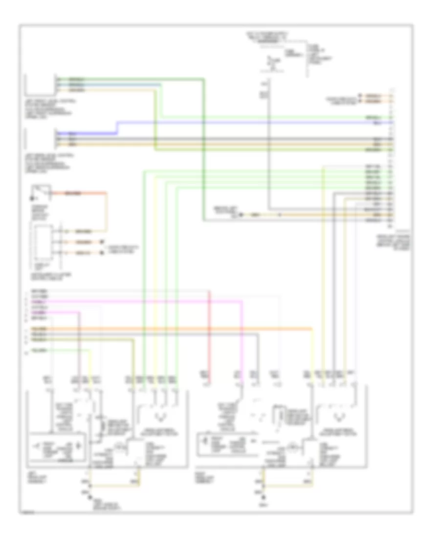 Headlights Wiring Diagram with Bi Xenon without Cornering Headlights 2 of 2 for Audi Q7 Prestige 2013