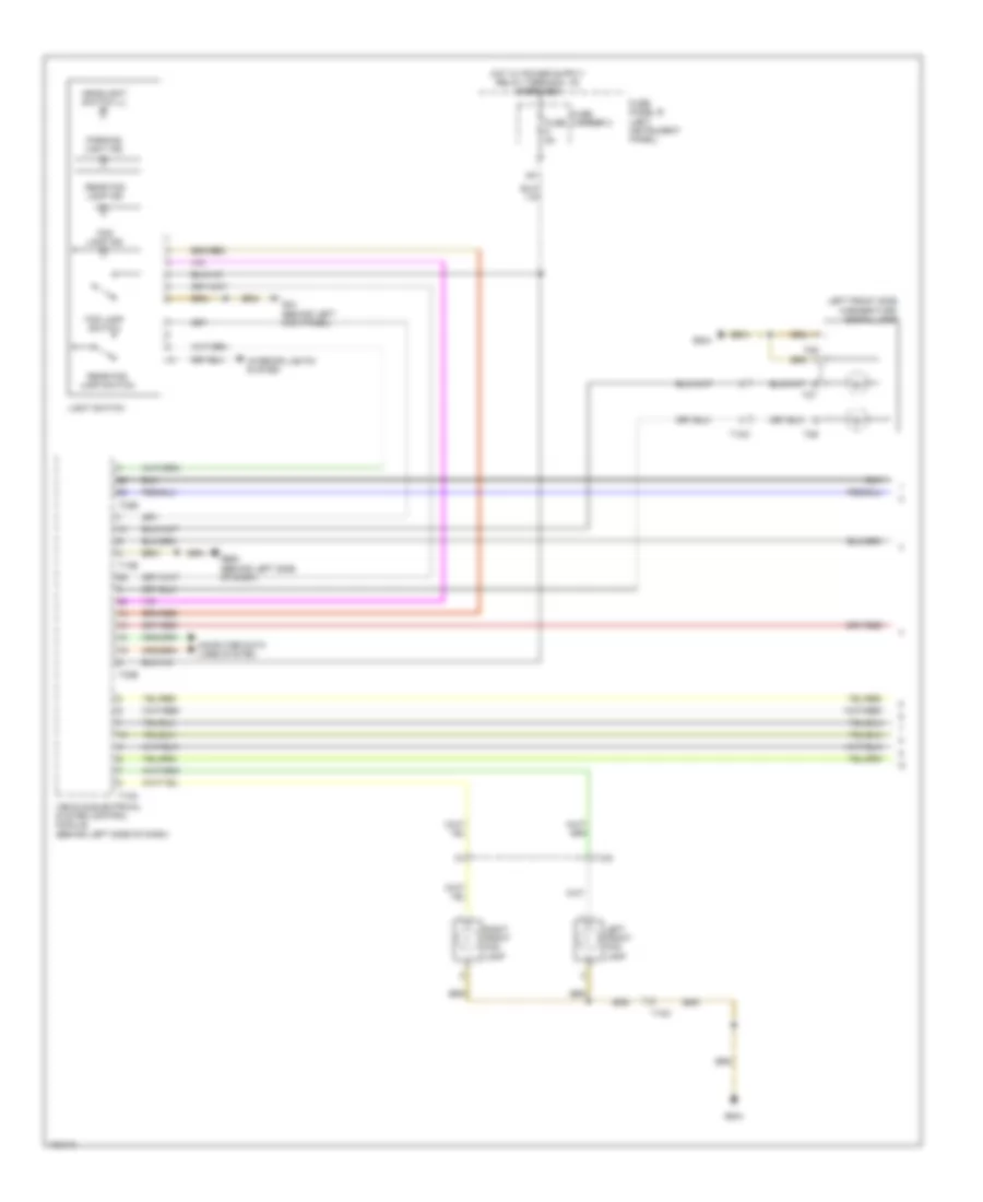 Headlights Wiring Diagram without Bi Xenon Headlights 1 of 2 for Audi Q7 Prestige 2013