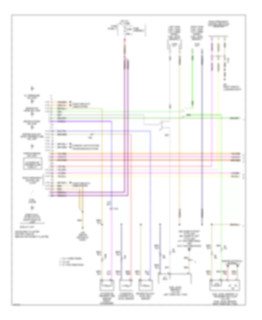 Instrument Cluster Wiring Diagram 1 of 2 for Audi Q7 Prestige 2013