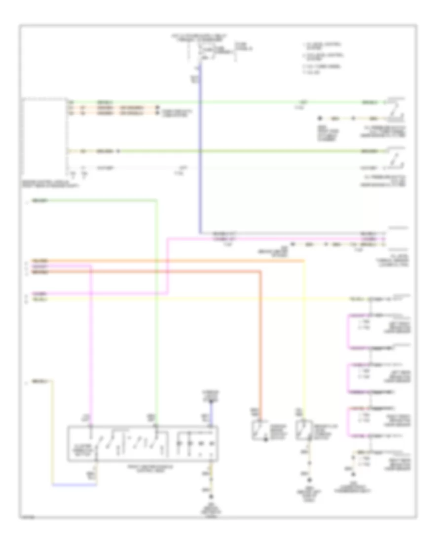 Instrument Cluster Wiring Diagram 2 of 2 for Audi Q7 Prestige 2013