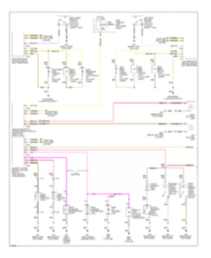 Courtesy Lamps Wiring Diagram 1 of 2 for Audi Q7 Prestige 2013