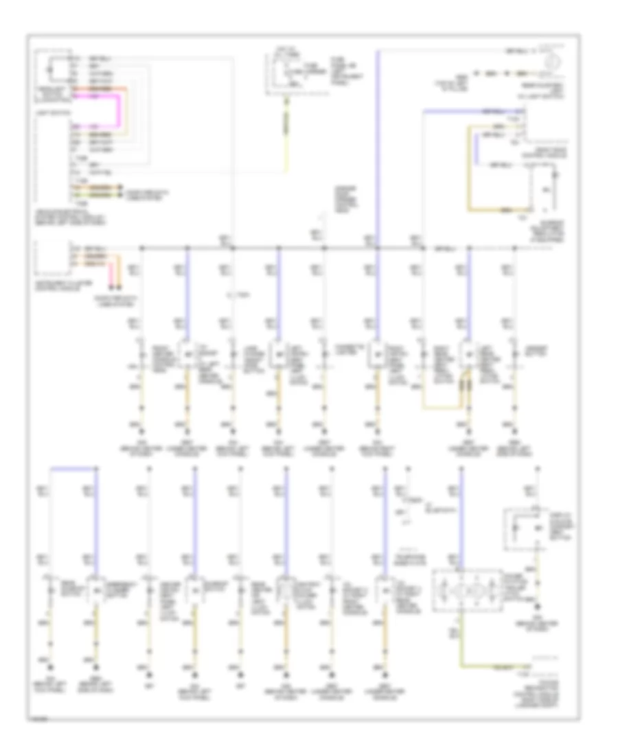 Instrument Illumination Wiring Diagram 1 of 2 for Audi Q7 Prestige 2013