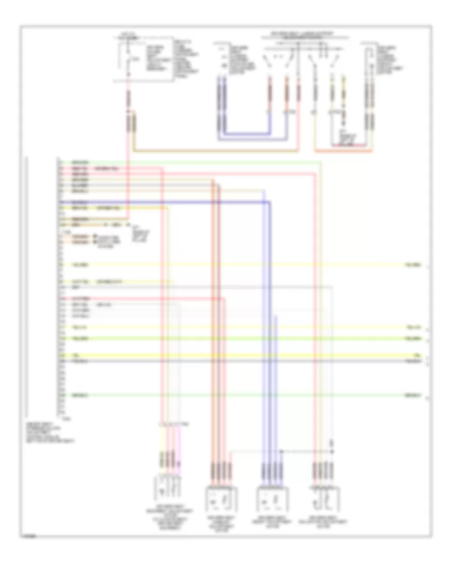 Driver s Memory Seat Wiring Diagram 1 of 2 for Audi Q7 Prestige 2013