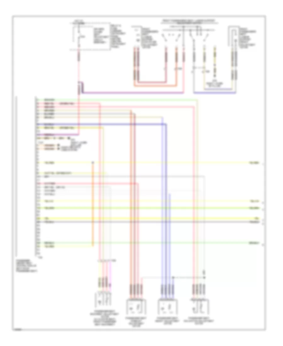 Front Passenger s Memory Seat Wiring Diagram 1 of 2 for Audi Q7 Prestige 2013