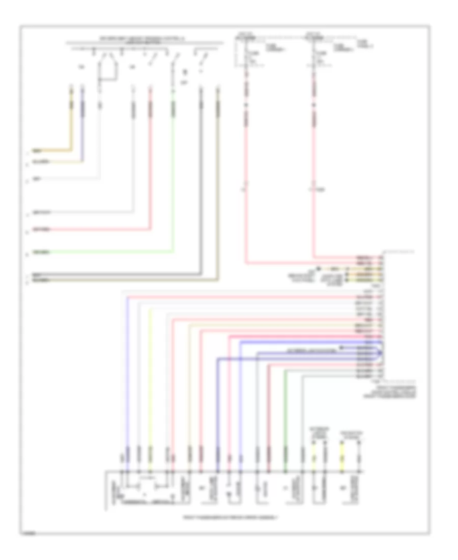 Memory Mirrors Wiring Diagram 2 of 2 for Audi Q7 Prestige 2013