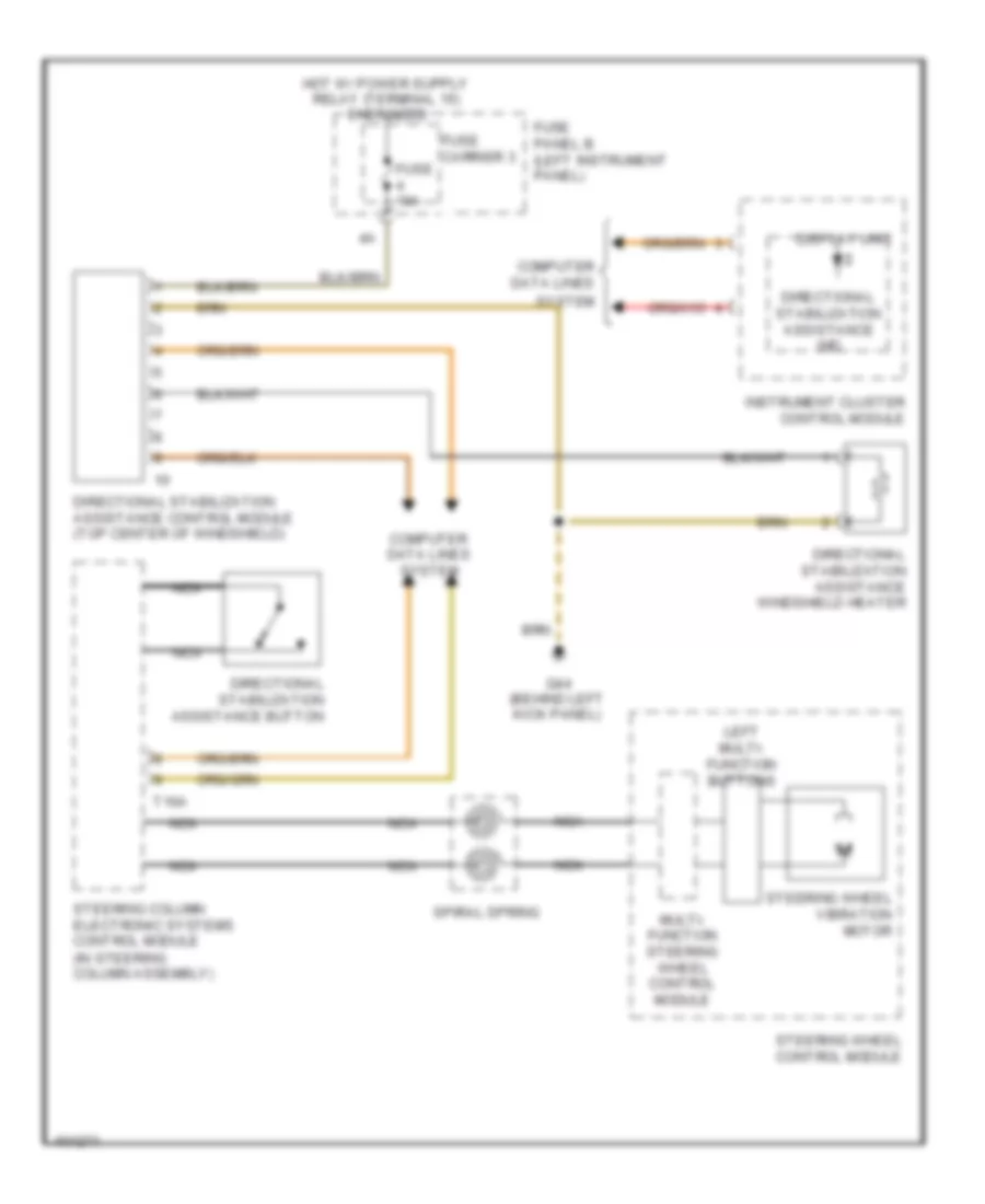 Lane Departure Warning Wiring Diagram for Audi Q7 Prestige 2013