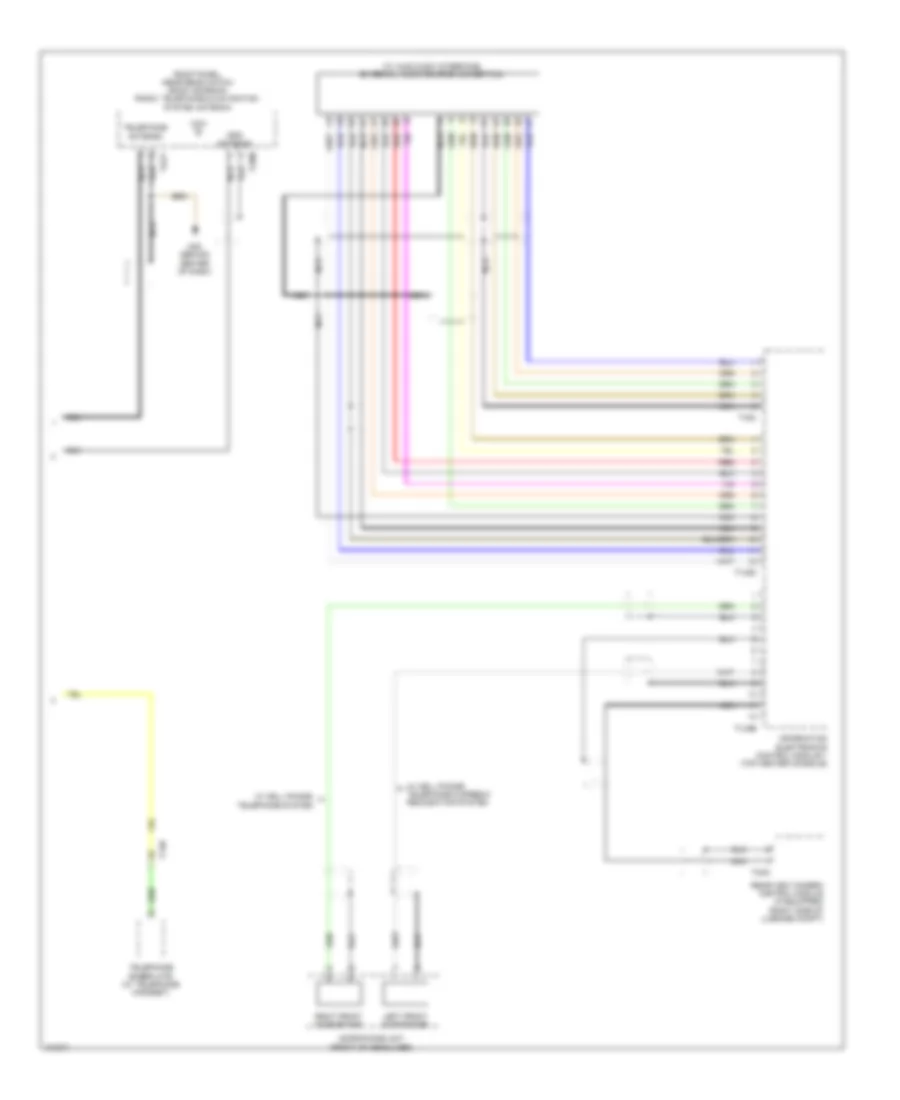 Navigation Wiring Diagram 2 of 2 for Audi Q7 Prestige 2013