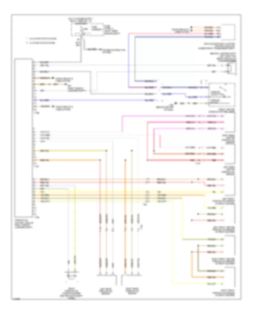 Parking Assistant Wiring Diagram for Audi Q7 Prestige 2013