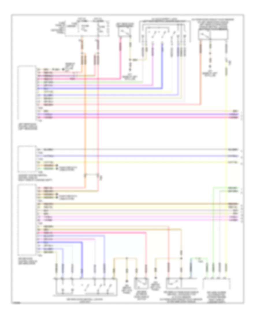 Power Door Locks Wiring Diagram 1 of 3 for Audi Q7 Prestige 2013