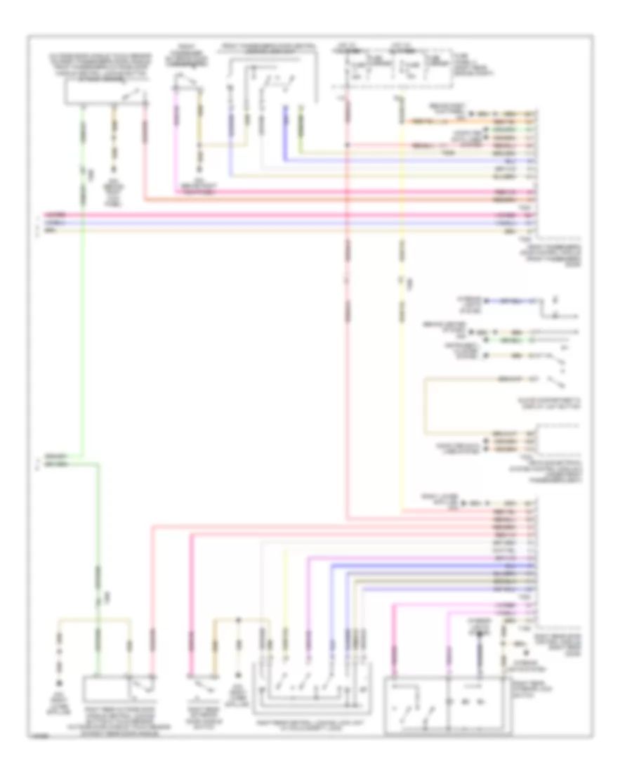 Power Door Locks Wiring Diagram 3 of 3 for Audi Q7 Prestige 2013