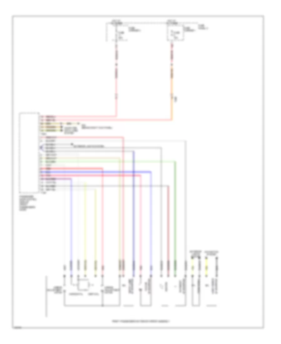 Power Mirrors Wiring Diagram 2 of 2 for Audi Q7 Prestige 2013