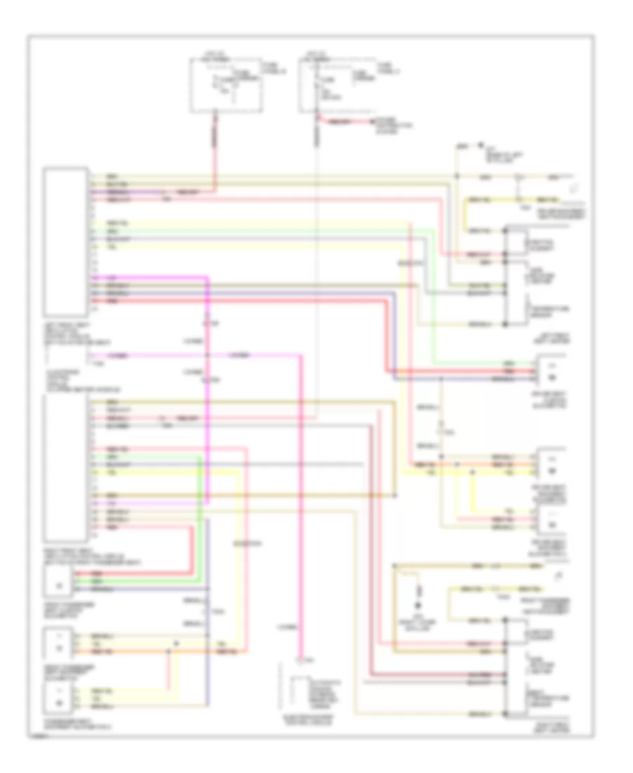 Front Heated Seats Wiring Diagram with Ventilation for Audi Q7 Prestige 2013