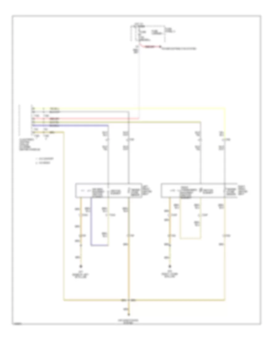 Front Heated Seats Wiring Diagram without Ventilation for Audi Q7 Prestige 2013