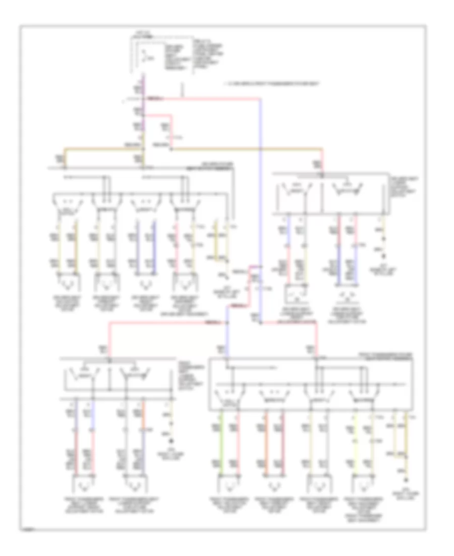 Power Seats Wiring Diagram for Audi Q7 Prestige 2013