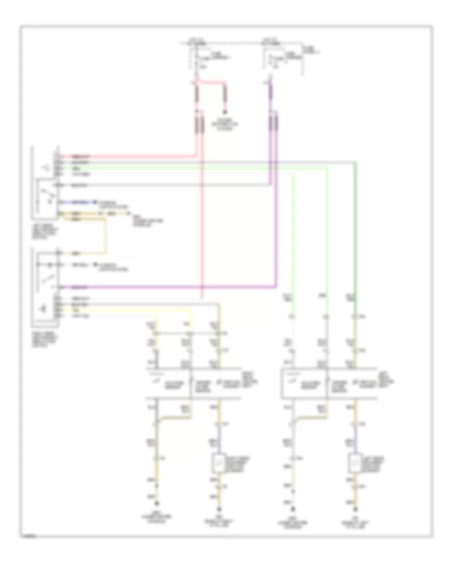 Rear Heated Seats Wiring Diagram without Rear Climatronic for Audi Q7 Prestige 2013