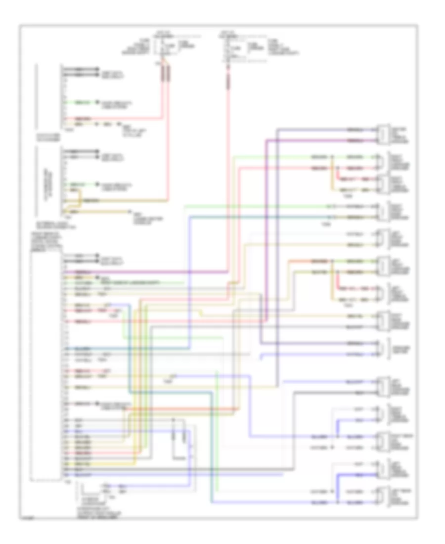 Radio Wiring Diagram Bose 1 of 2 for Audi Q7 Prestige 2013