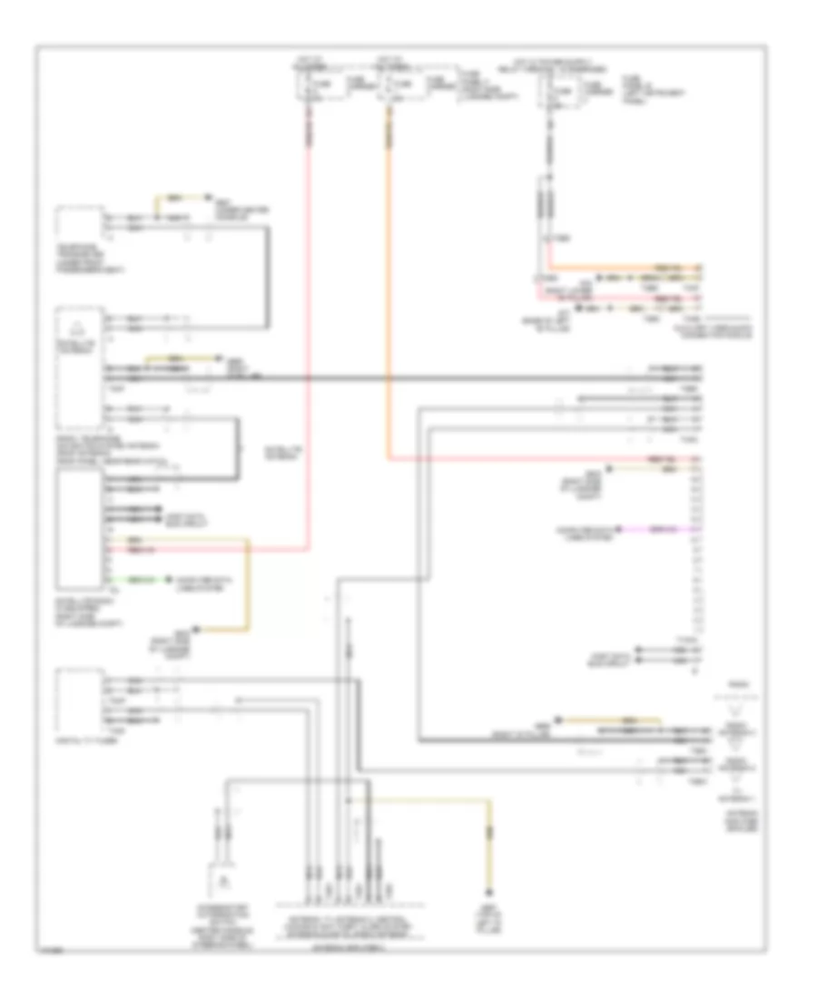 Radio Wiring Diagram Bose 2 of 2 for Audi Q7 Prestige 2013