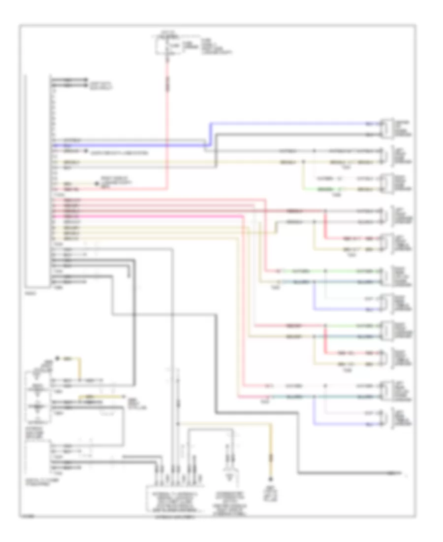 Radio Wiring Diagram Standard 1 of 2 for Audi Q7 Prestige 2013