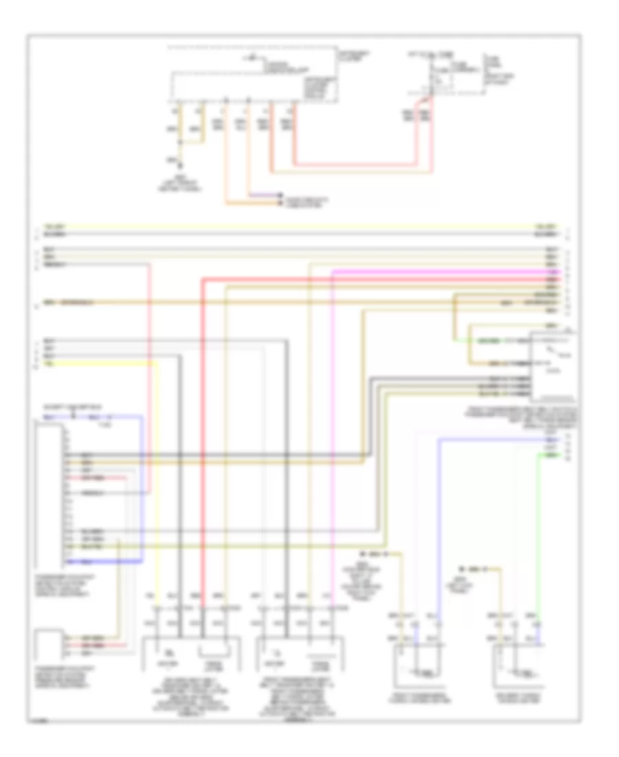 Supplemental Restraints Wiring Diagram 2 of 3 for Audi S5 Prestige 2014