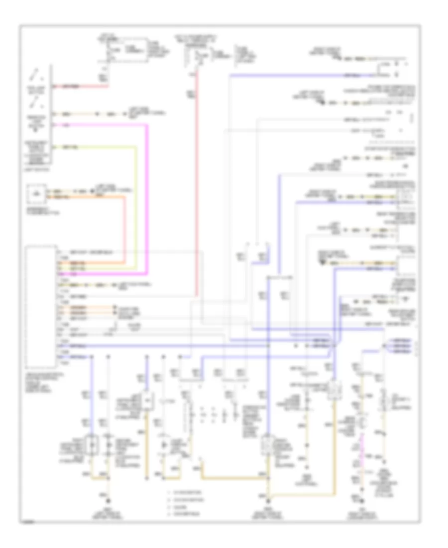 Instrument Illumination Wiring Diagram (1 of 2) for Audi S5 Prestige 2014