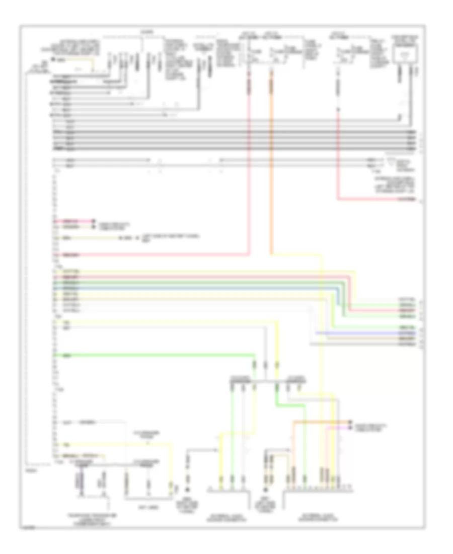 Navigation Wiring Diagram Standard Infotainment 1 of 2 for Audi S5 Prestige 2014