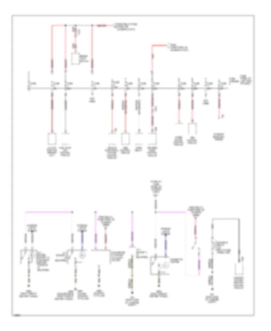Power Distribution Wiring Diagram (7 of 9) for Audi S5 Prestige 2014