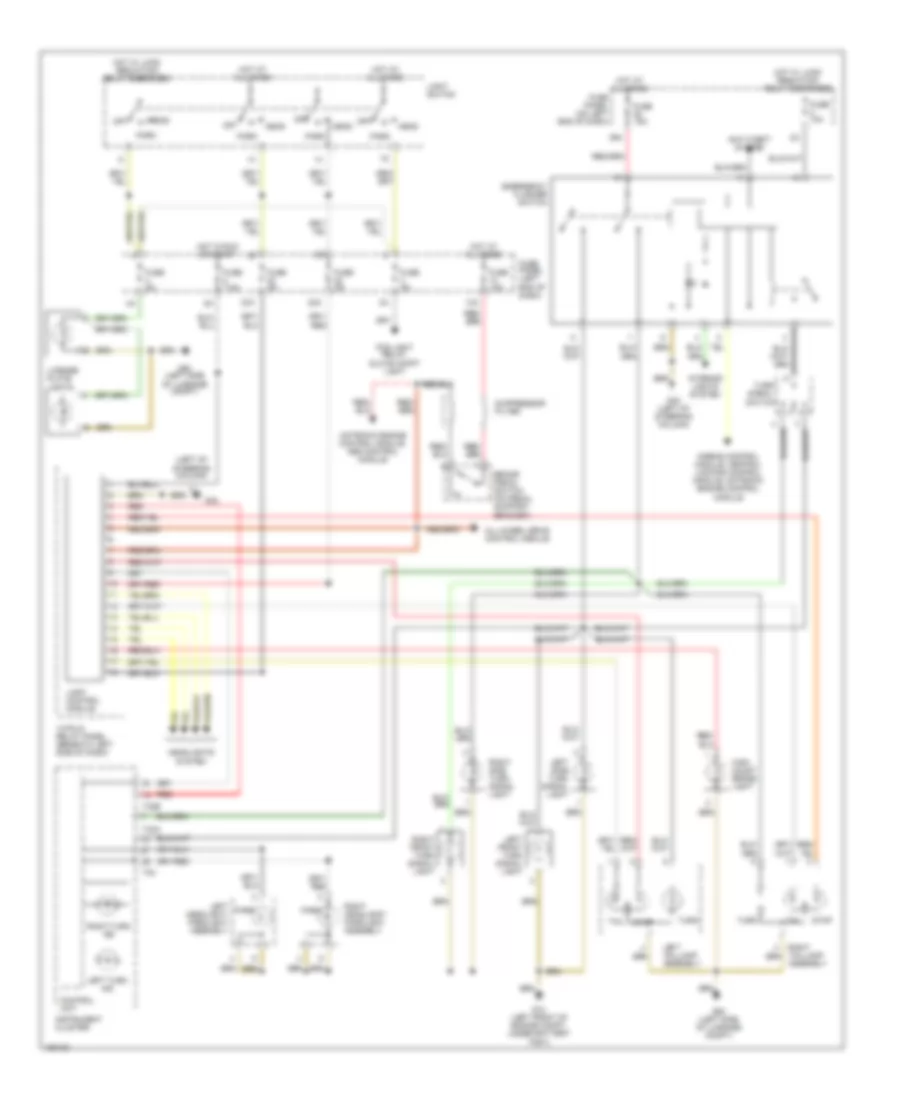Exterior Lamps Wiring Diagram, with DRL for Audi TT 2005