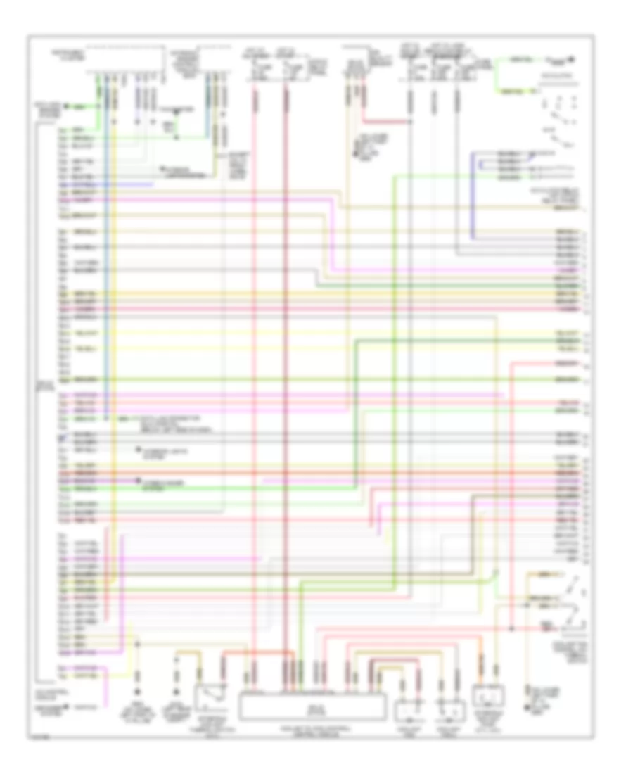 Automatic AC Wiring Diagram, with Coolant Fan Control Module (1 of 2) for Audi A6 Avant Quattro 2000