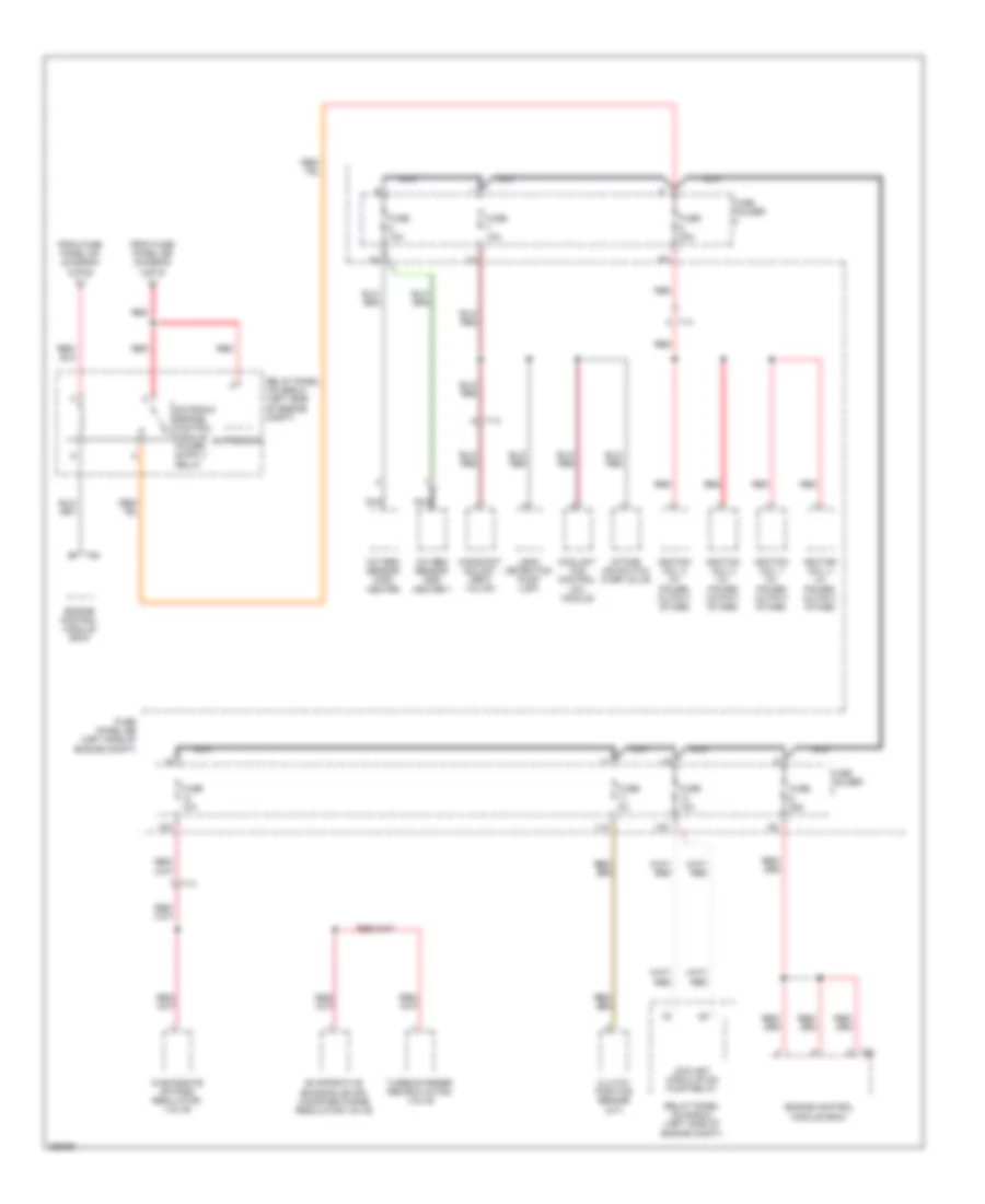 Power Distribution Wiring Diagram 5 of 5 for Audi TT 2011
