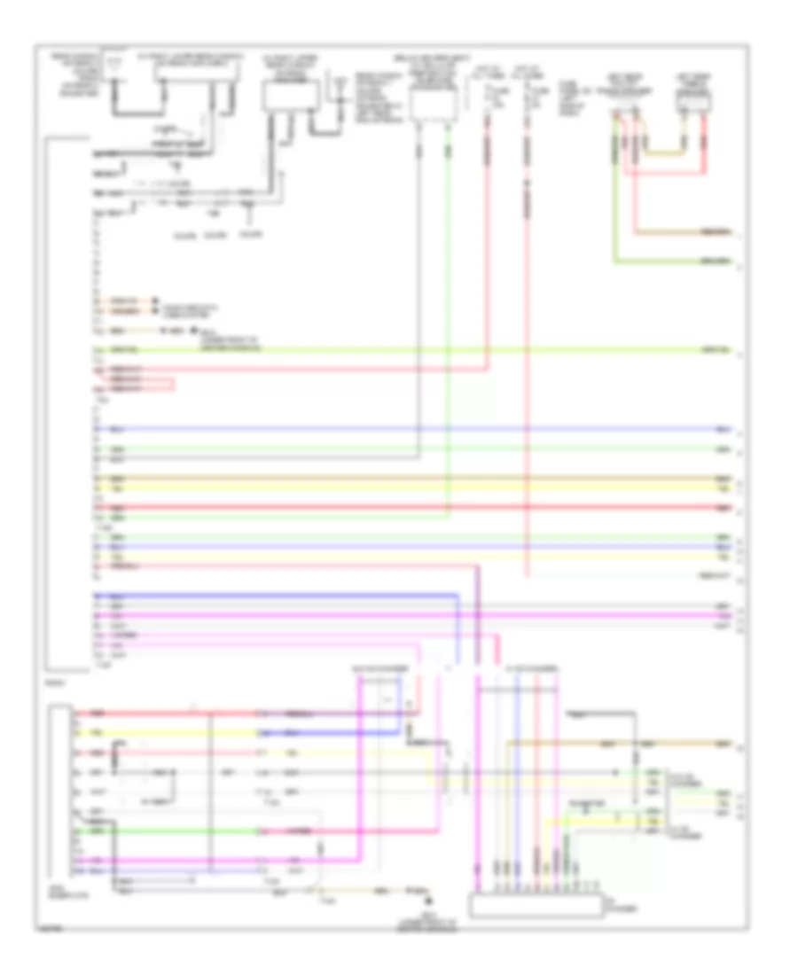 Radio Wiring Diagram without Bose 1 of 2 for Audi TT 2011