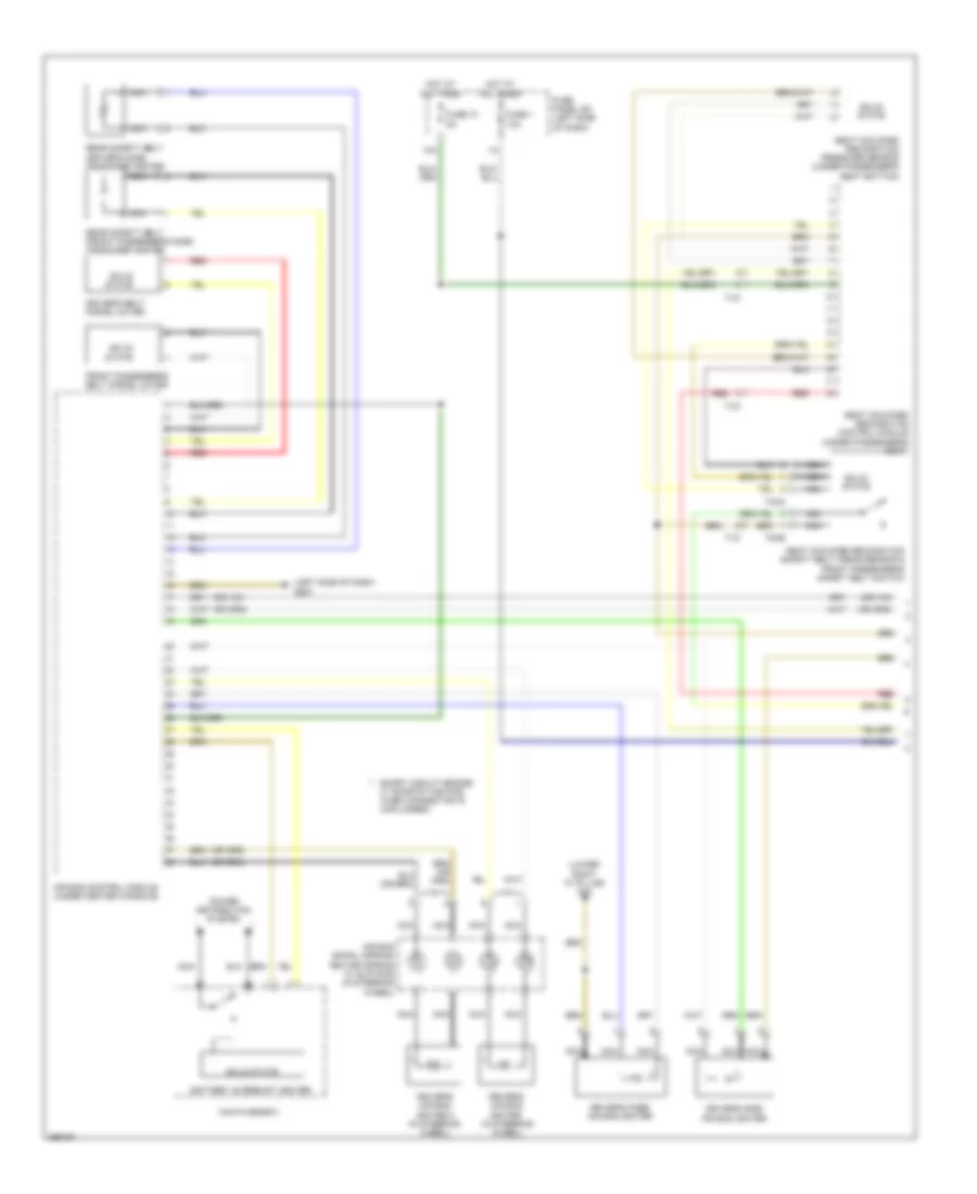 Supplemental Restraints Wiring Diagram 1 of 2 for Audi TT 2011