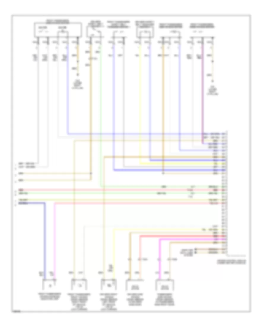 Supplemental Restraints Wiring Diagram 2 of 2 for Audi TT 2011