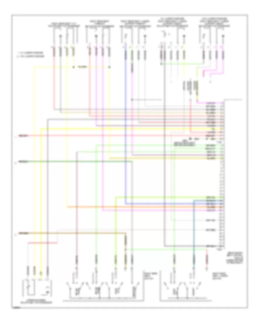 Memory Rear Seat Wiring Diagram (2 of 2) for Audi A8 L Quattro 2009
