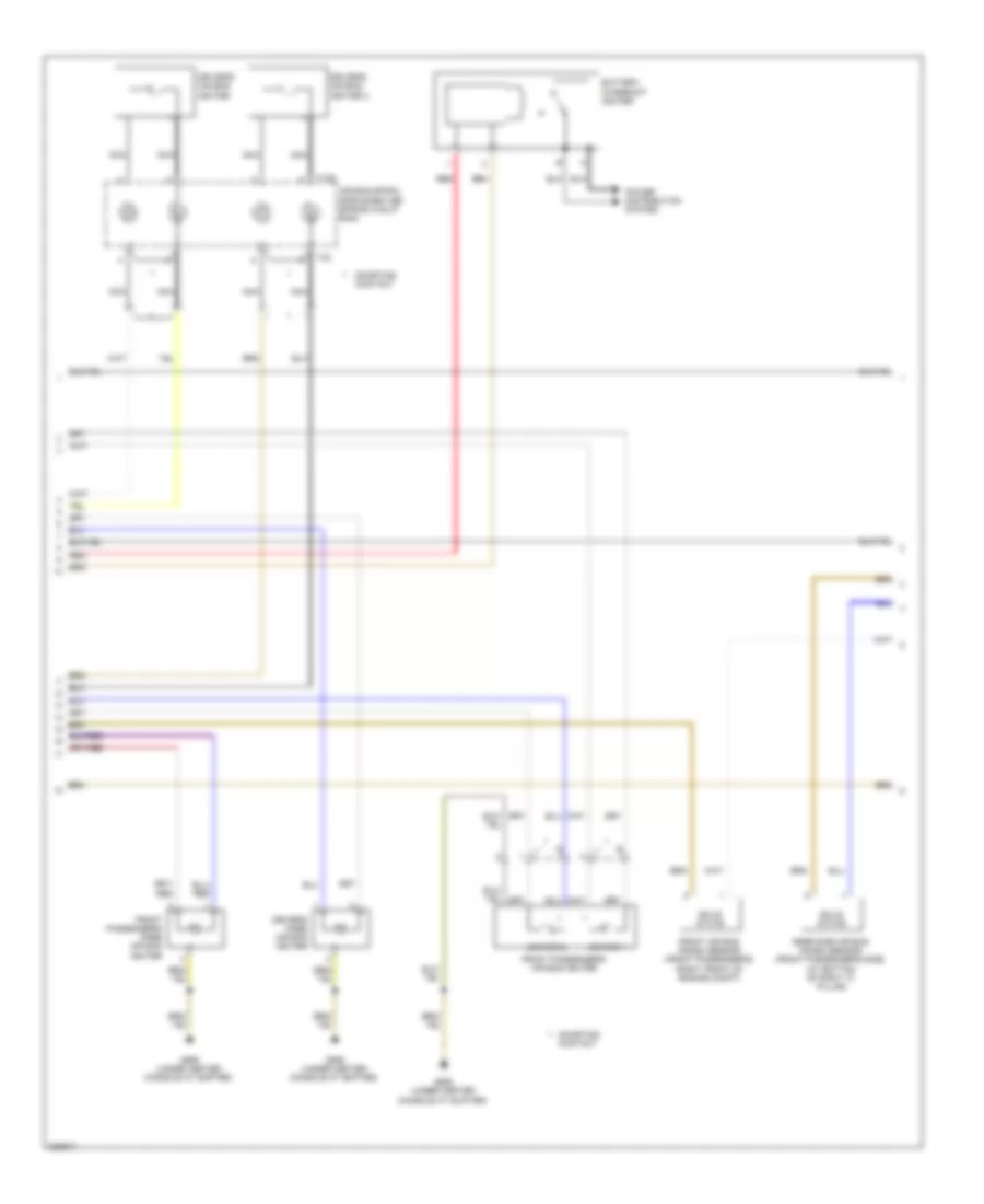 Supplemental Restraints Wiring Diagram 2 of 3 for Audi A8 L Quattro 2009