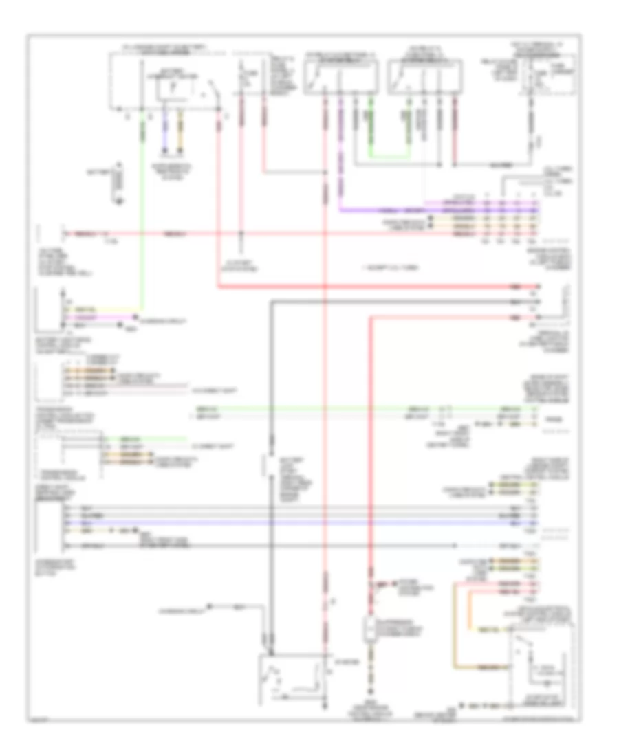Starting Wiring Diagram for Audi S6 2014