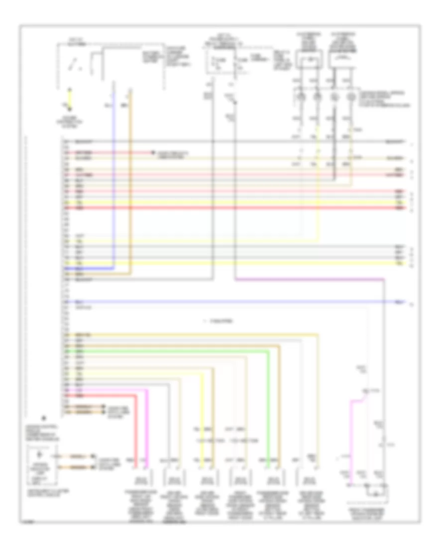 Supplemental Restraints Wiring Diagram 1 of 3 for Audi S6 2014