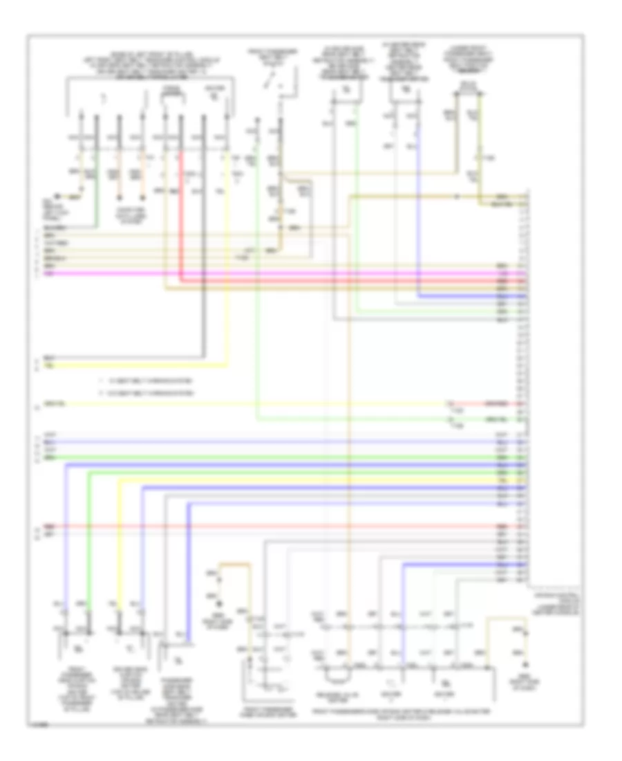 Supplemental Restraints Wiring Diagram 3 of 3 for Audi S6 2014