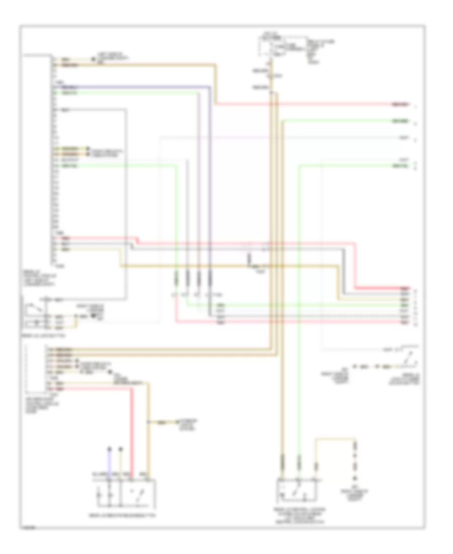 Trunk  Fuel Door Release Wiring Diagram 1 of 2 for Audi S6 2014