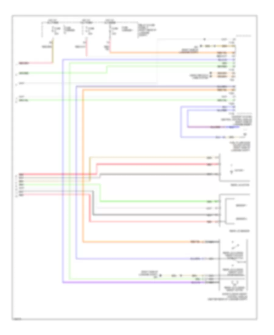 Trunk  Fuel Door Release Wiring Diagram 2 of 2 for Audi S6 2014