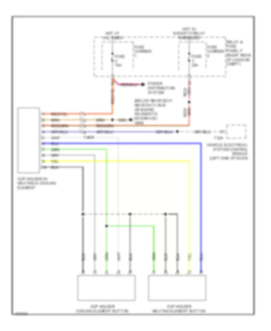 Heated And Cooled Cup Holder Wiring Diagram for Audi S6 2014