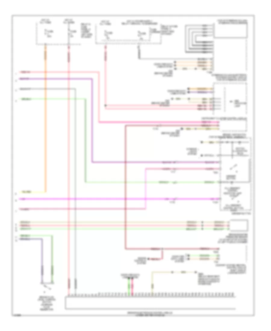 Anti-lock Brakes Wiring Diagram (2 of 2) for Audi S6 2014