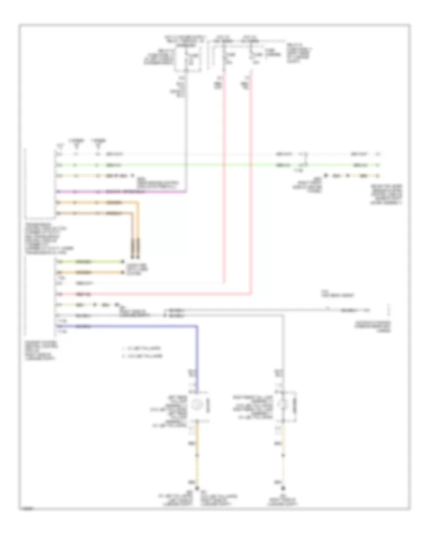 Backup Lamps Wiring Diagram for Audi S6 2014