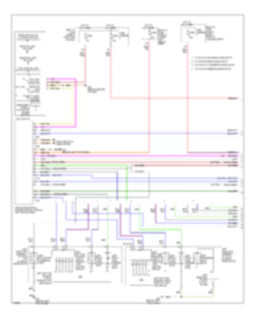 Exterior Lamps Wiring Diagram (1 of 5) for Audi S6 2014