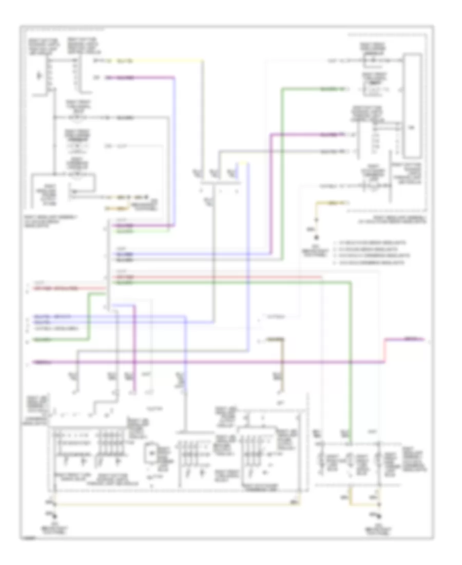 Exterior Lamps Wiring Diagram (3 of 5) for Audi S6 2014
